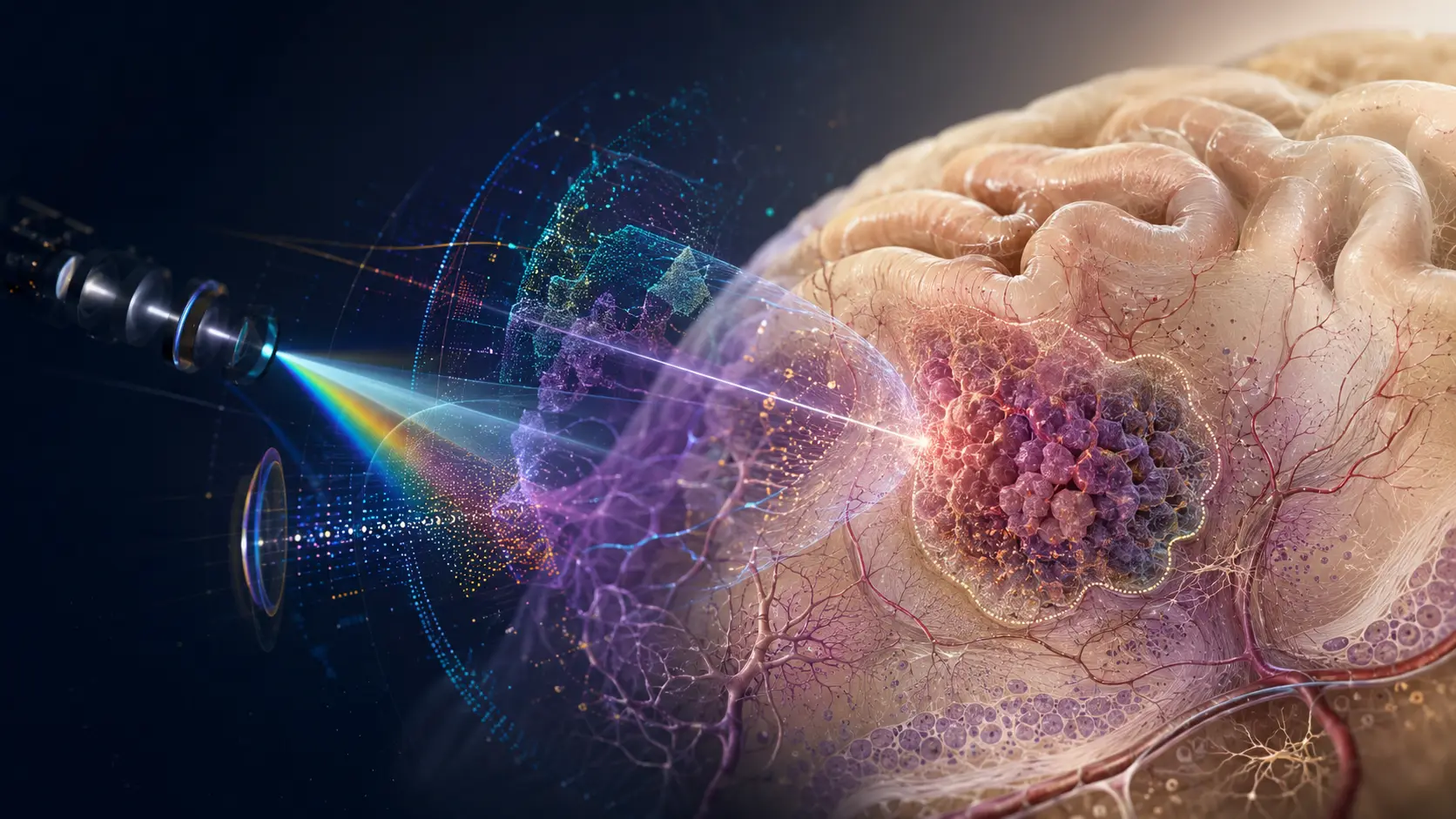 Optical engineering, computation, living biology, and clinical neuroscience converging